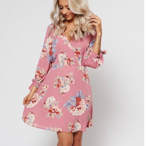 rokoko Dresses & Skirts - Rokoko Floral Print Tie Sleeve Dress from Nanamacs